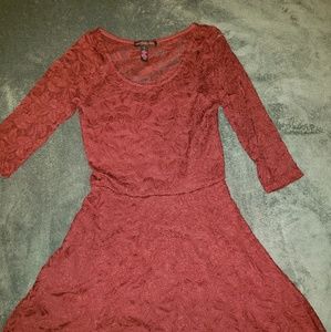 Material Girl Burgundy Dress Size Small